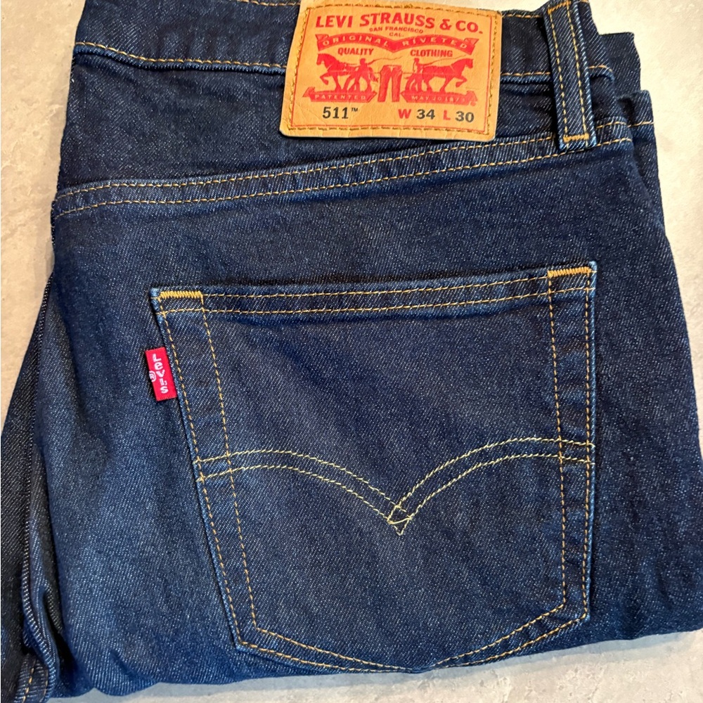 Levi's Men's Dark Blue Slim Jeans
